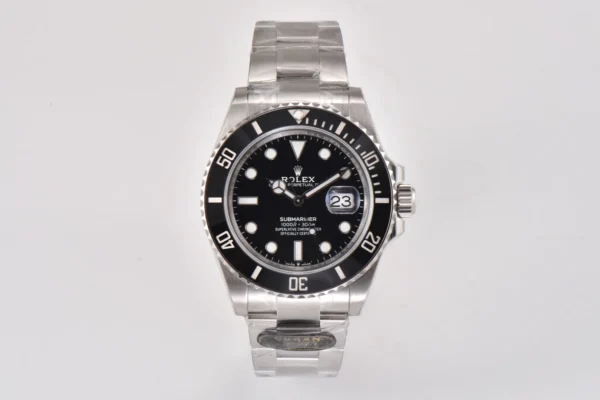 Rolex Submariner 41mm 126610 LN Clean Factory Super Clone V3 with a Black Ceramic bezel and 904L steel case.