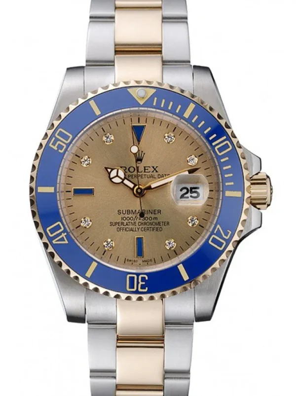 Rolex Submariner 42mm Gold Dial RL55 Super Clone.