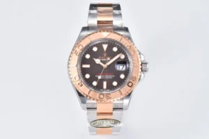 Rolex Yacht-Master 126621-0001 40mm Clean Factory 1:1 904L Brown Dial 3D Rose Gold Bezel on Rose Gold & Steel Two Tone Super Clone