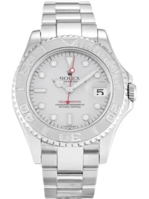 Rolex Yacht-Master 168622 Super Clone featuring a 35mm stainless steel case, White Dial, Oyster bracelet, sapphire crystal, and automatic movement.