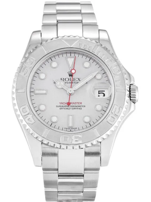 Rolex Yacht-Master 168622 Super Clone featuring a 35mm stainless steel case, White Dial, Oyster bracelet, sapphire crystal, and automatic movement.