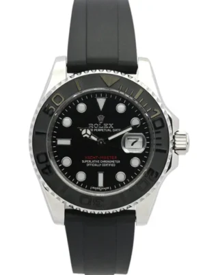 Rolex Yacht-Master 169622-2 Super Clone featuring a 40mm stainless steel case, Black Dial, Oyster bracelet, sapphire crystal, and automatic movement.
