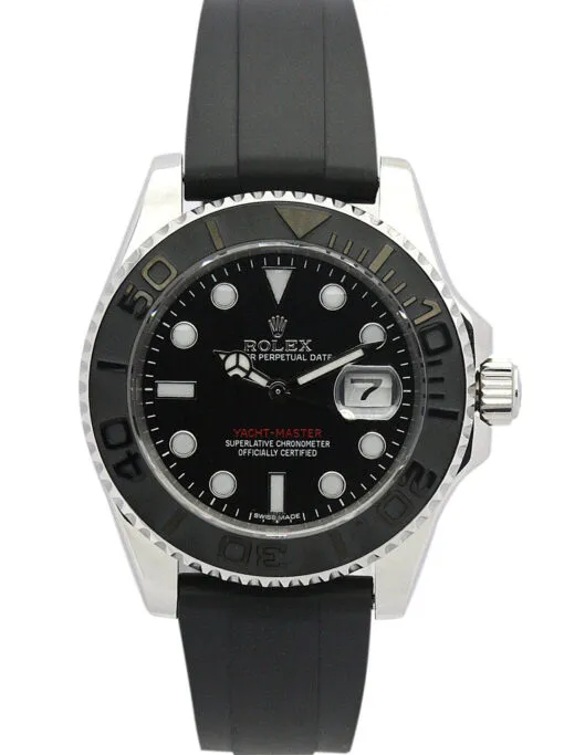 Rolex Yacht-Master 169622-2 Super Clone featuring a 40mm stainless steel case, Black Dial, Oyster bracelet, sapphire crystal, and automatic movement.