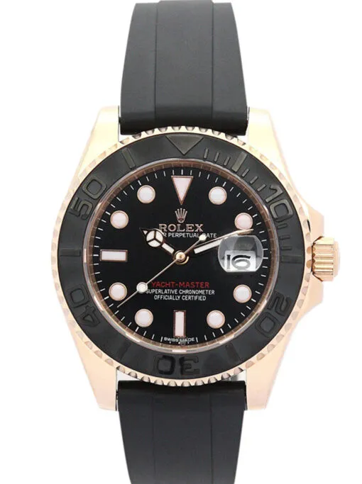Rolex Yacht-Master 169622 Super Clone featuring a 40mm stainless steel case, Black Dial, Oyster bracelet, sapphire crystal, and automatic movement.