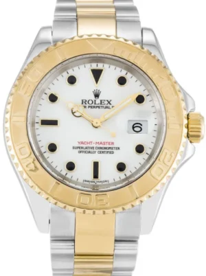 Rolex Yacht-Master 16623 Super Clone featuring a 40mm stainless steel case, White Dial, Oyster bracelet, sapphire crystal, and automatic movement.