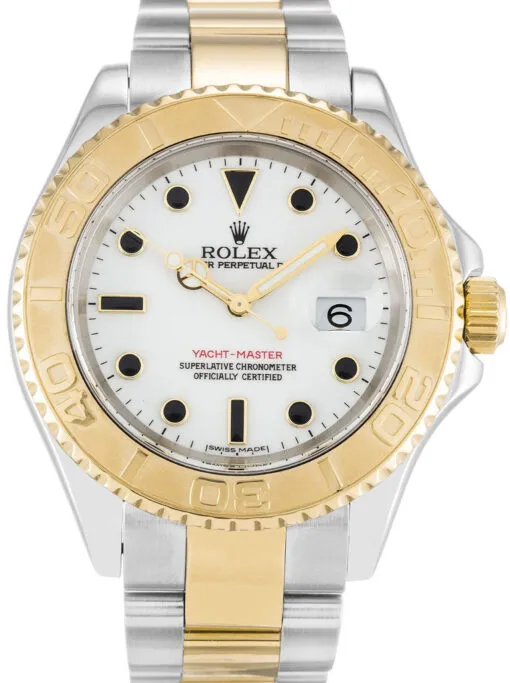 Rolex Yacht-Master 40mm White Dial 16623-2 Rolex Yacht-Master 16623 Super Clone featuring a 40mm stainless steel case, White Dial, Oyster bracelet, sapphire crystal, and automatic movement.