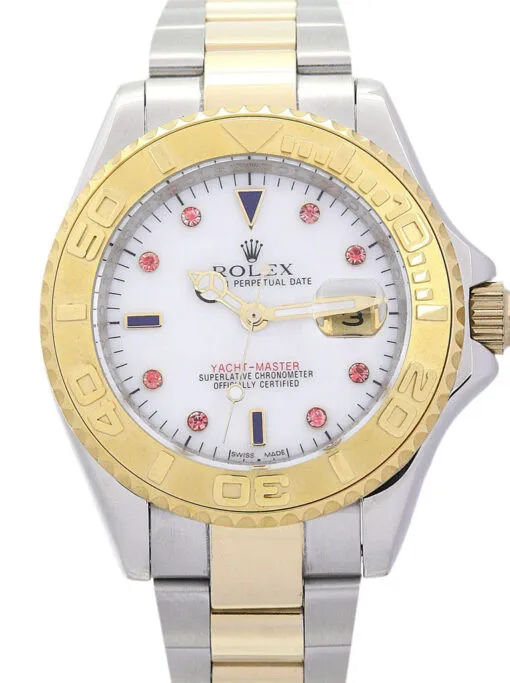 Rolex Yacht-Master 40mm White Dial 16623 Rolex Yacht-Master 16623 Super Clone featuring a 40mm stainless steel case, White Dial, Oyster bracelet, sapphire crystal, and automatic movement.