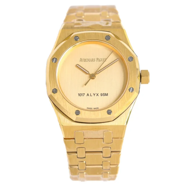 Audemars Piguet Royal Oak 15550BA with a champagne dial and yellow gold finish from the 1017 ALYX 9SM collaboration.