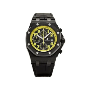 Audemars Piguet Royal Oak Offshore Chronograph Bumble Bee Carbon Black Dial Alligator