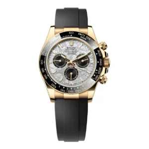 rolex-daytona-126518ln-0016 Daytona 126518 APSF 1:1 Best Edition featuring a Meteorite Stick Dial, Oysterflex strap, fixed tachymeter bezel, Gain Weight version, and SH4131 automatic chronograph movement.