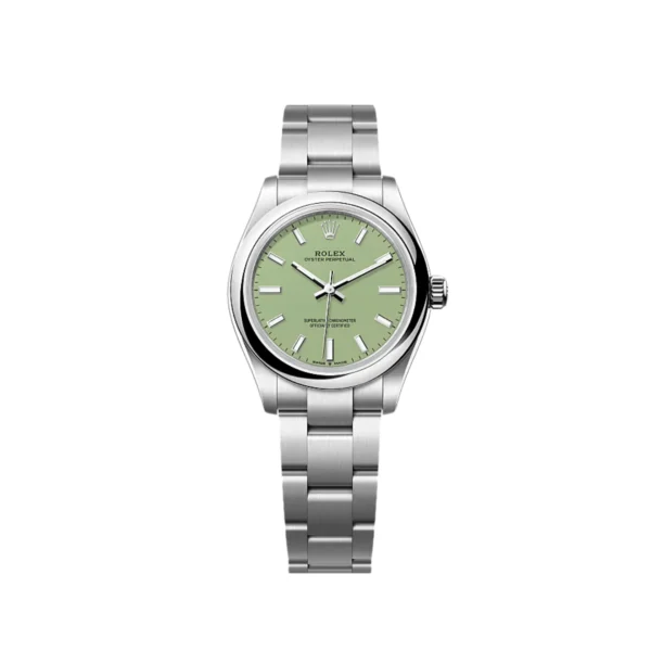 Oyster Perpetual 31mm 277200 DIWF Best Edition with a 31mm stainless steel case, smooth bezel, Oyster bracelet, sapphire crystal, and classic Oyster Perpetual styling