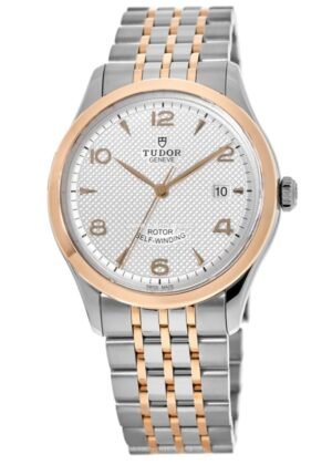 Tudor 1926 M91651-0003 replica watch with rose-gold-tone bezel and two-tone bracelet