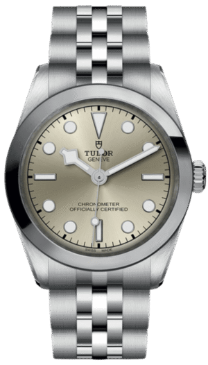 Tudor Black Bay 31 M79600-0003 replica watch with champagne dial and steel-look bracelet