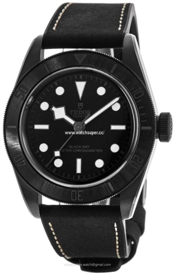 Tudor Black Bay 41 M79210CNU-0001 replica watch with black ceramic-style case and black dial