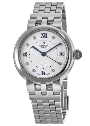 Tudor Clair de Rose 34mm M35800-0004 replica watch with opaline dial and diamond-style markers