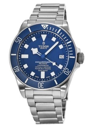 Tudor Pelagos 25600TB Titanium Tudor Pelagos 25600TB replica watch with blue dial, blue bezel and titanium-look bracelet