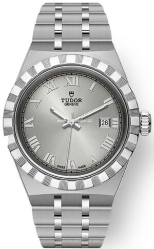Tudor Royal M28300-0001 replica watch with silver dial and stainless-steel-look bracelet